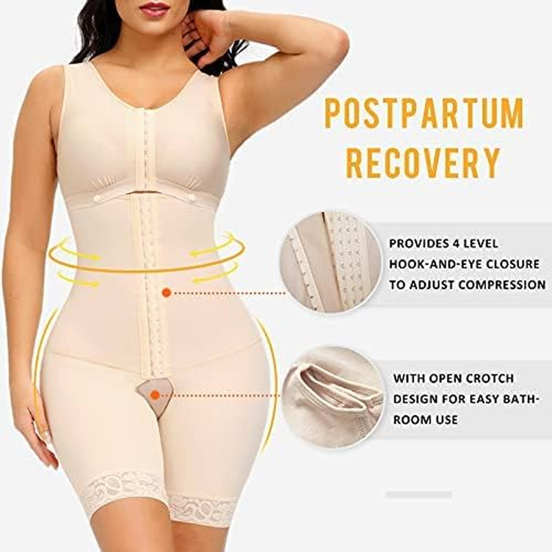 Fajas Colombianas Levanta Cola Shapewear for Women Tummy Control Body Shaper plus Size Shapewear Bodysuit Postpartum Girdle for Women Waist Trainer Bodysuit Full Girdles for Women…